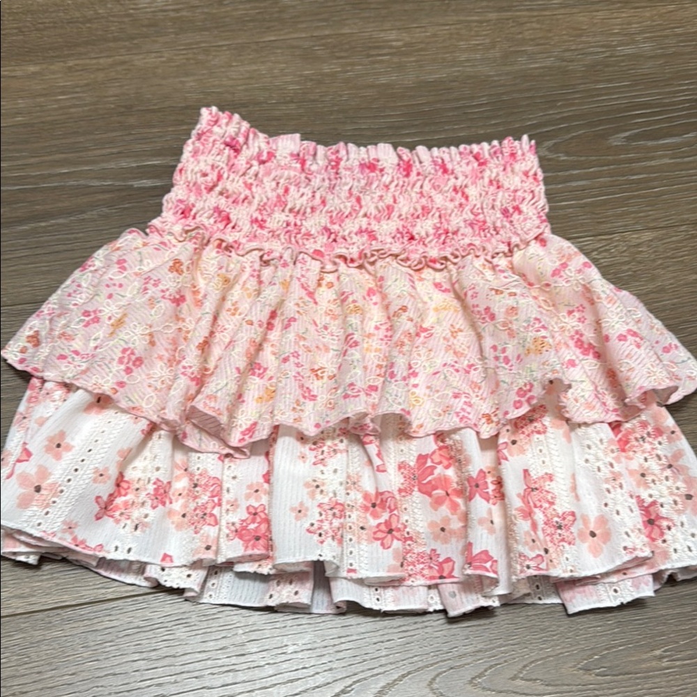 FBZ Flowers by Zoe Floral Pink Ruffled Skirt